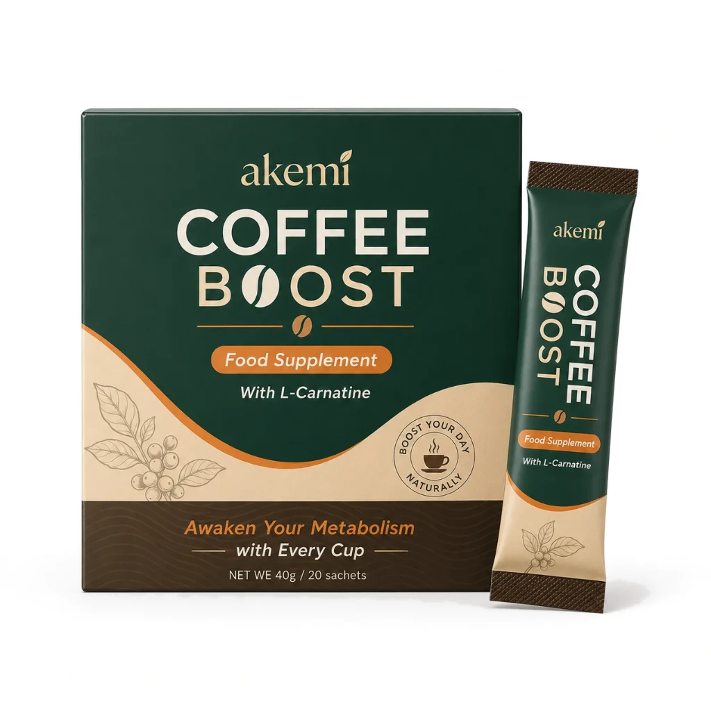 Akemi Coffee Boost packaging